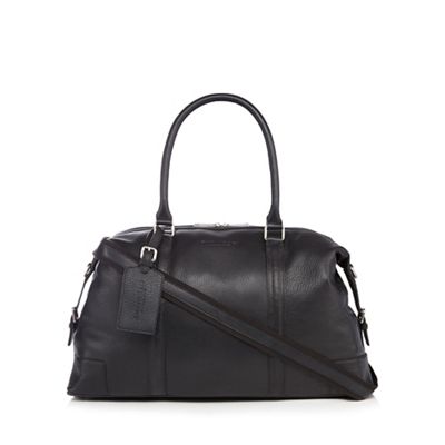 Hammond & Co. by Patrick Grant Designer black grained leather holdall